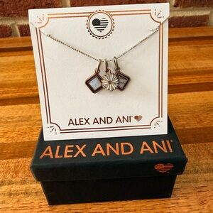 Alex and Ani Silver Charm Necklace